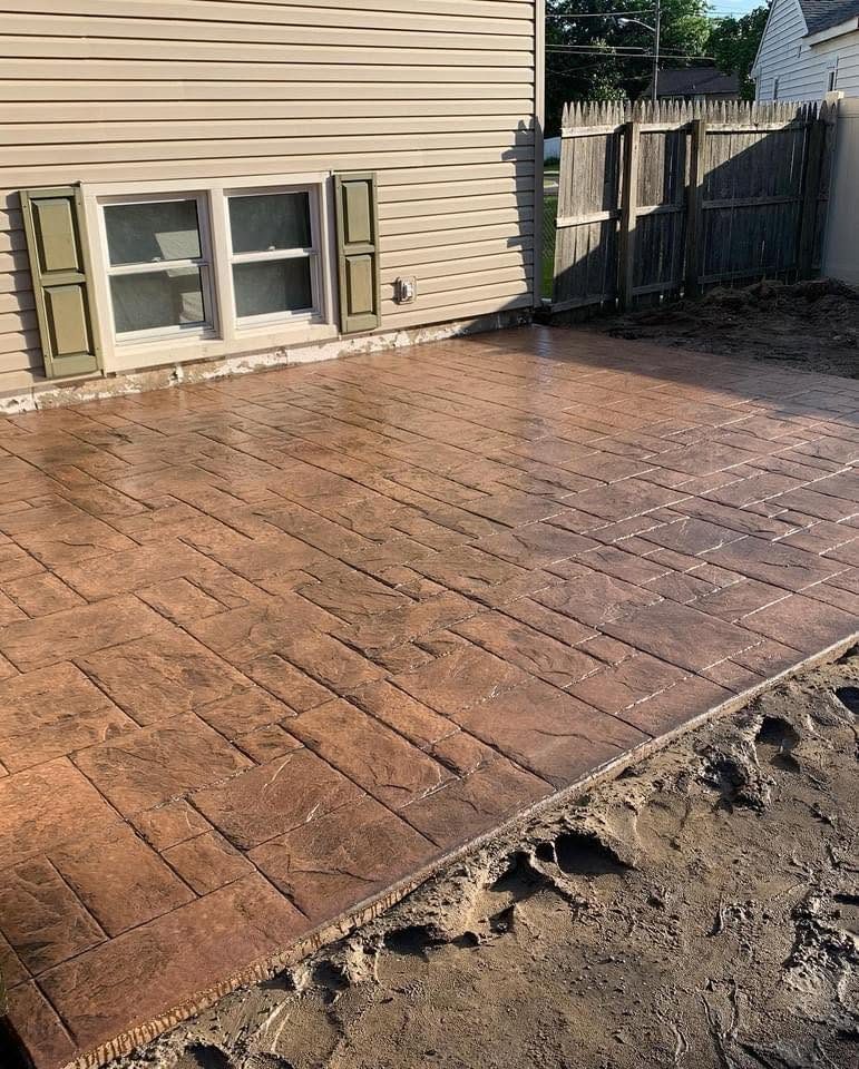 Stamped Concrete work by DePasquale Concrete